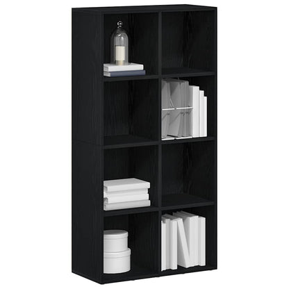 vidaXL Bücherregal Schwarz Eichen-Optik 66x30x130 cm Holzwerkstoff