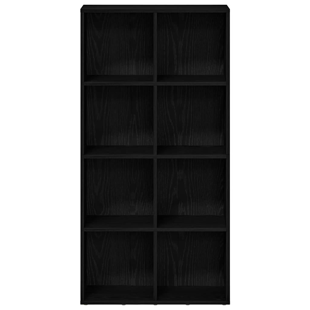 vidaXL Bücherregal Schwarz Eichen-Optik 66x30x130 cm Holzwerkstoff