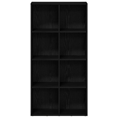 vidaXL Bücherregal Schwarz Eichen-Optik 66x30x130 cm Holzwerkstoff