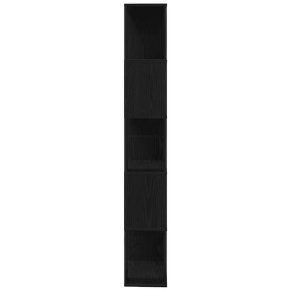 vidaXL Bücherregal/Raumteiler Schwarz Eichen-Optik 45x24x159 cm