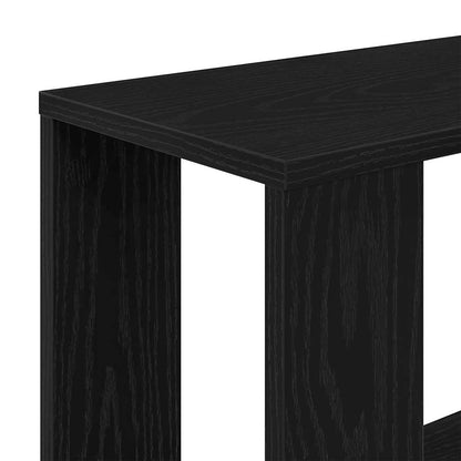 vidaXL Bücherregal/Raumteiler Schwarz Eichen-Optik 45x24x159 cm