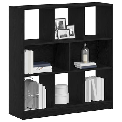vidaXL Bücherregal Schwarz Eichen-Optik 97,5x29,5x100 cm Holzwerkstoff