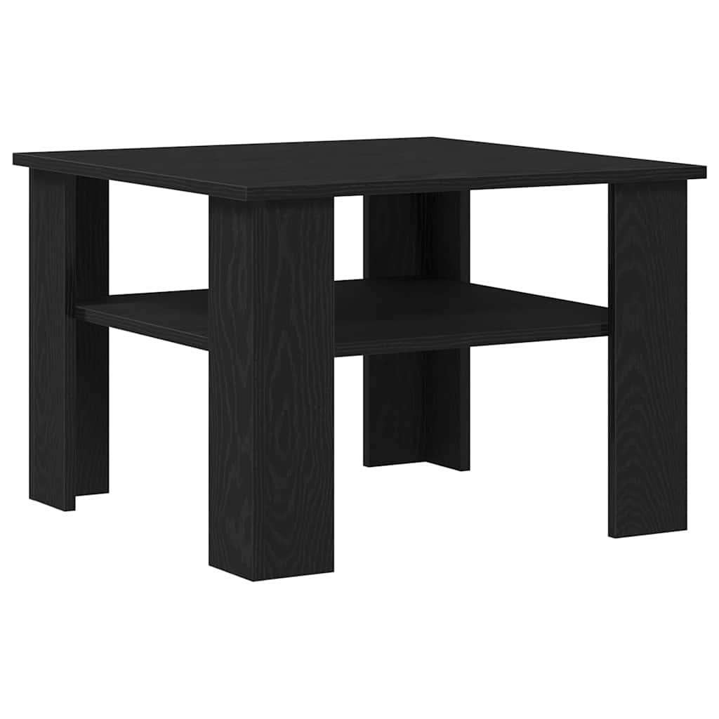 Couchtisch Schwarz Eichen-Optik 60 x 60 x 42 cm Holzwerkstoff