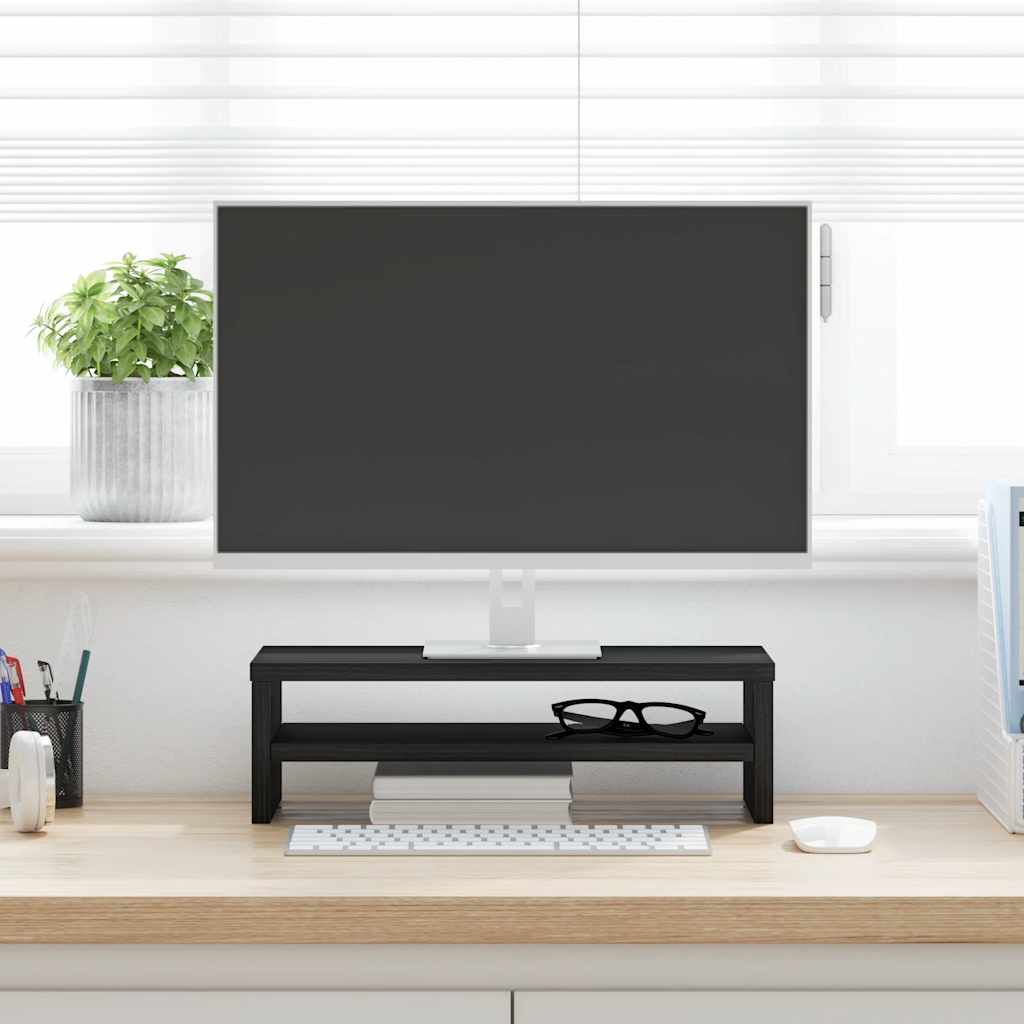 Monitorständer Schwarze Eiche 42x24x13 cm Holzwerkstoff