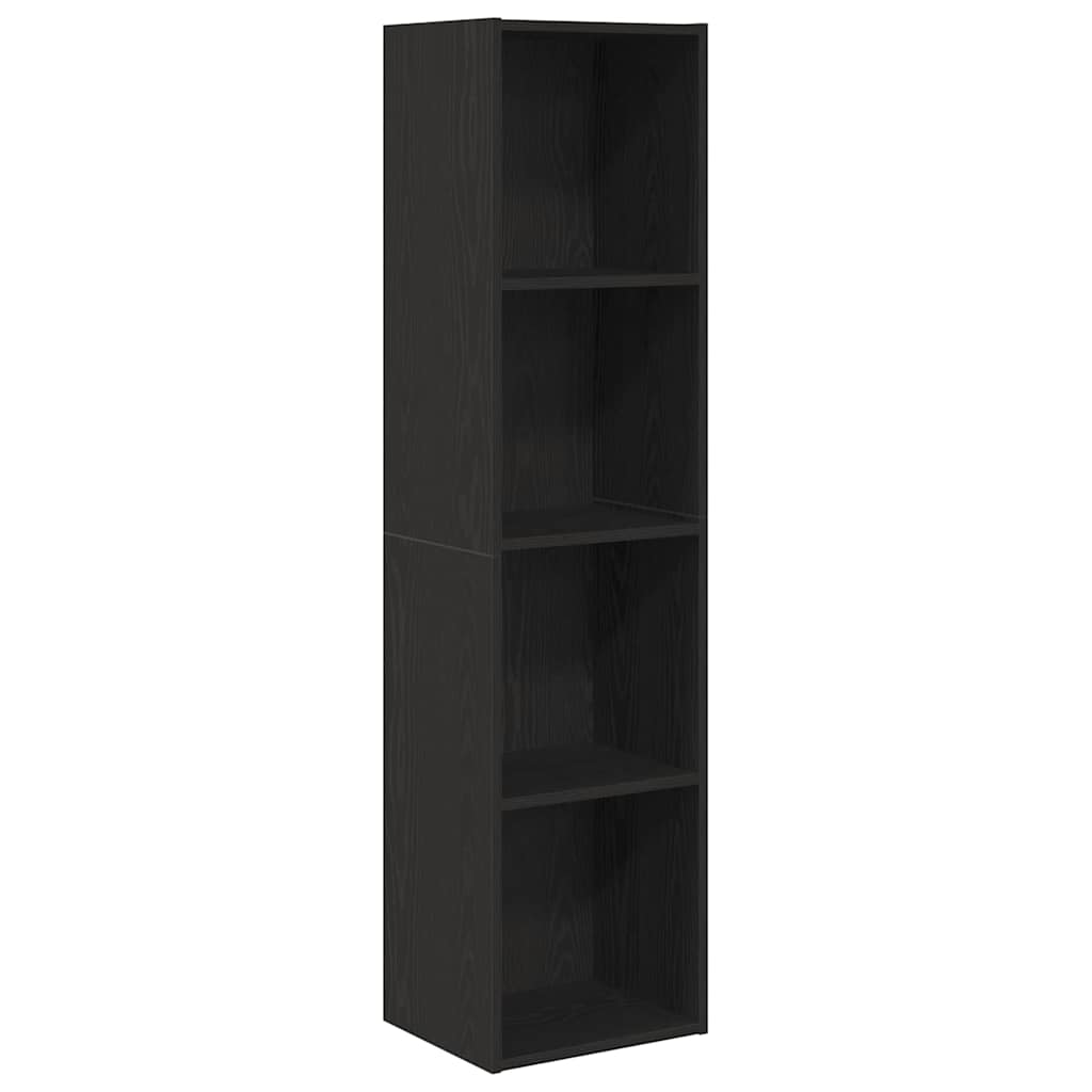 vidaXL Bücherregal Schwarz Eichen-Optik 143 x 30 x 36 cm Holzwerkstoff
