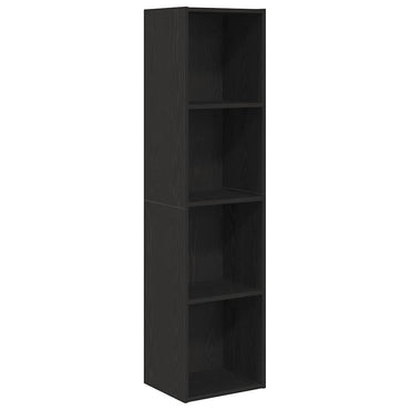 vidaXL Bücherregal Schwarz Eichen-Optik 143 x 30 x 36 cm Holzwerkstoff