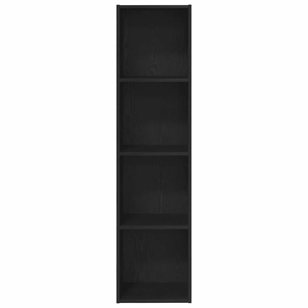 vidaXL Bücherregal Schwarz Eichen-Optik 143 x 30 x 36 cm Holzwerkstoff