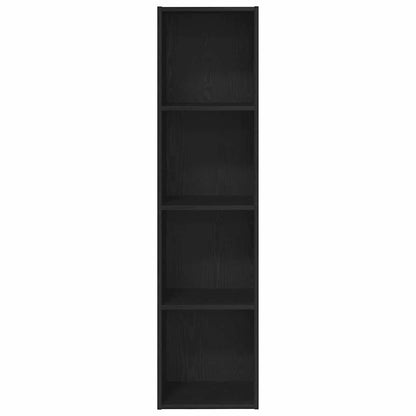 vidaXL Bücherregal Schwarz Eichen-Optik 143 x 30 x 36 cm Holzwerkstoff