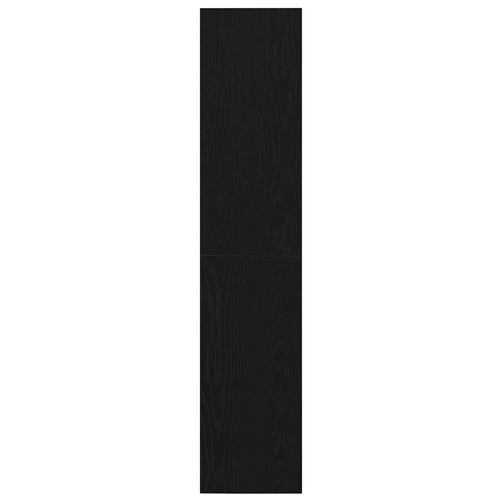 vidaXL Bücherregal Schwarz Eichen-Optik 143 x 30 x 36 cm Holzwerkstoff