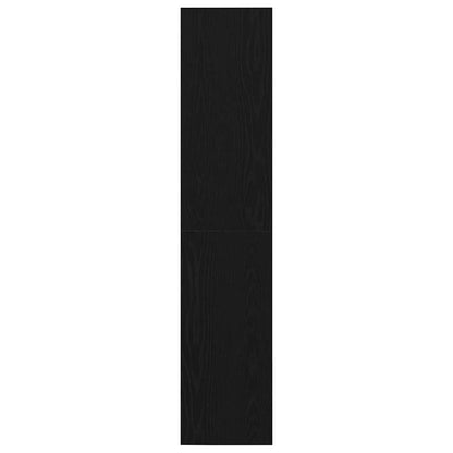 vidaXL Bücherregal Schwarz Eichen-Optik 143 x 30 x 36 cm Holzwerkstoff