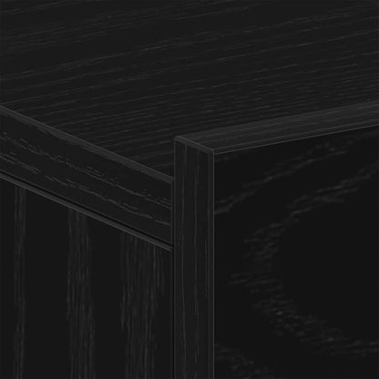 vidaXL Schwebende Nachttische 2 Stück Schwarze Eiche 40 x 32 x 15 cm Holzwerkstoff