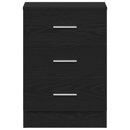 Nachttische 2 Stk. Schwarze Eiche 38x35x55 cm Holzwerkstoff