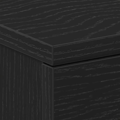 Nachttische 2 Stk. Schwarze Eiche 38x35x55 cm Holzwerkstoff