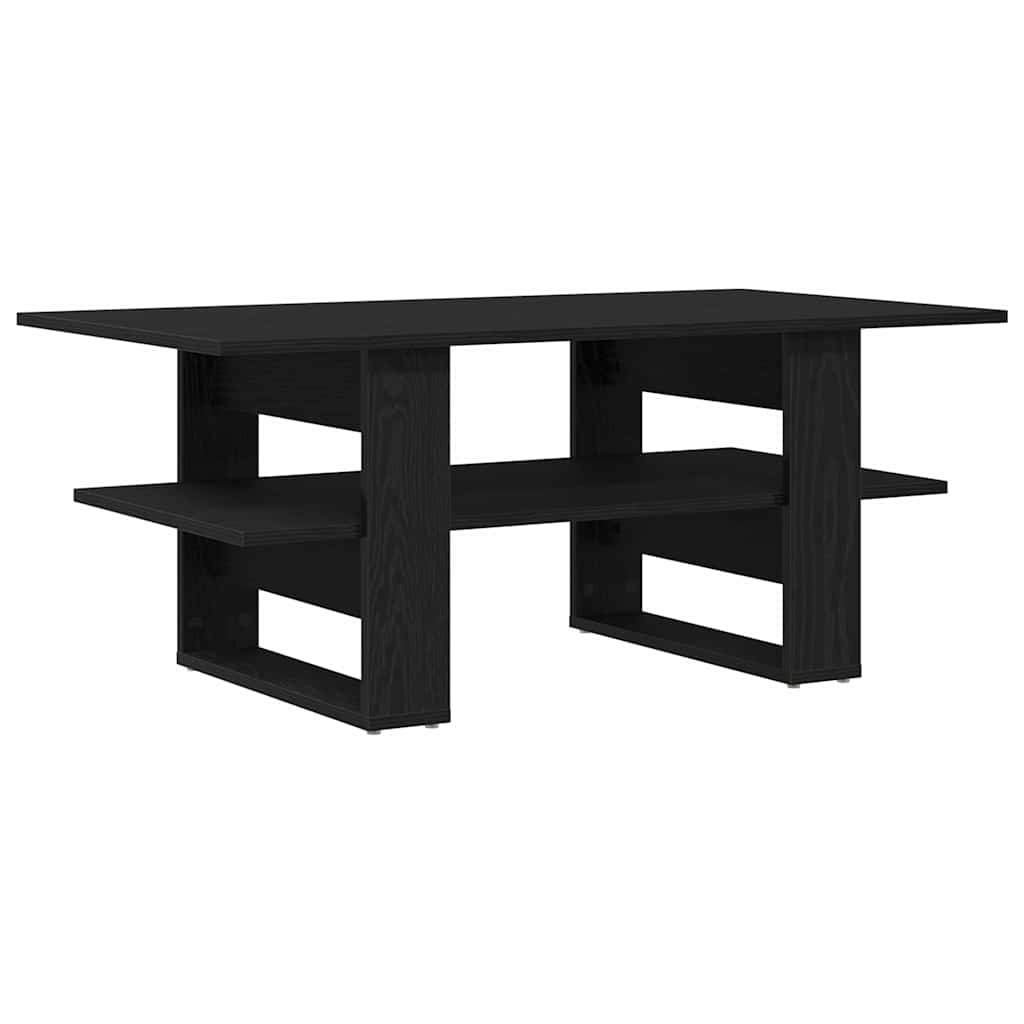 vidaXL Couchtisch Schwarz Eichen-Optik 102 x 55 x 42 cm Holzwerkstoff