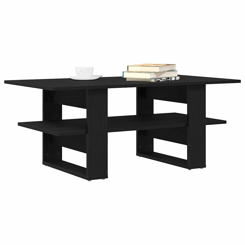 vidaXL Couchtisch Schwarz Eichen-Optik 102 x 55 x 42 cm Holzwerkstoff