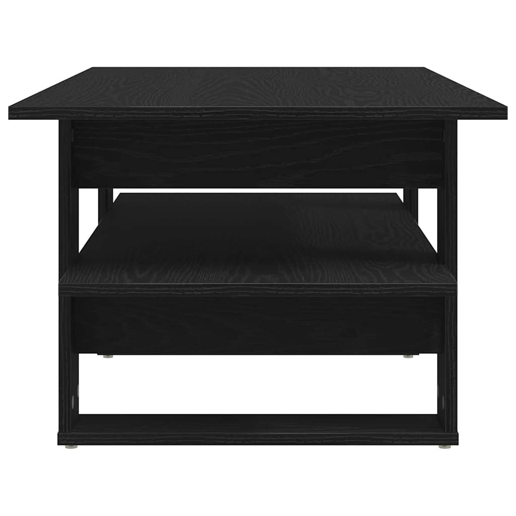 vidaXL Couchtisch Schwarz Eichen-Optik 102 x 55 x 42 cm Holzwerkstoff