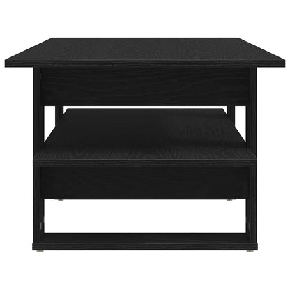 vidaXL Couchtisch Schwarz Eichen-Optik 102 x 55 x 42 cm Holzwerkstoff