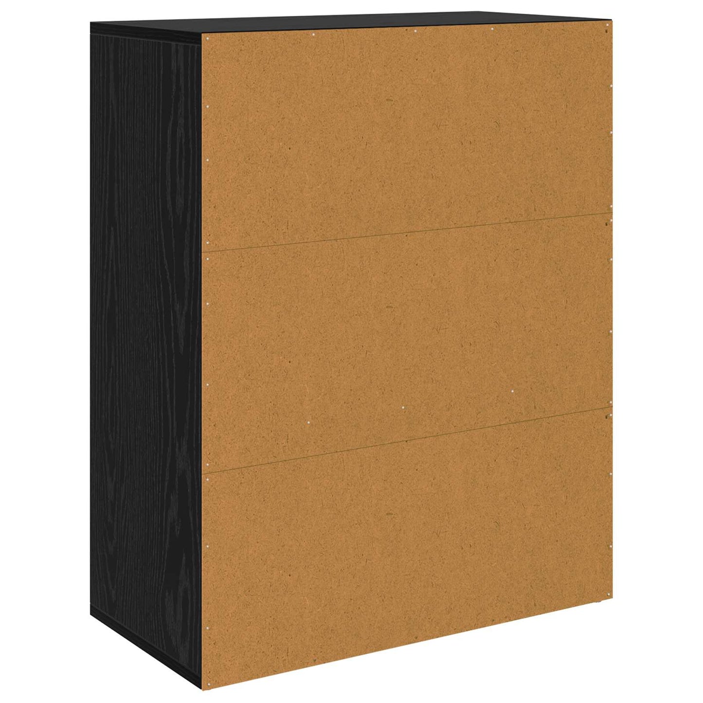 vidaXL Sideboard Schwarz Eichen-Optik 60 x 30 x 75 cm Holzwerkstoff