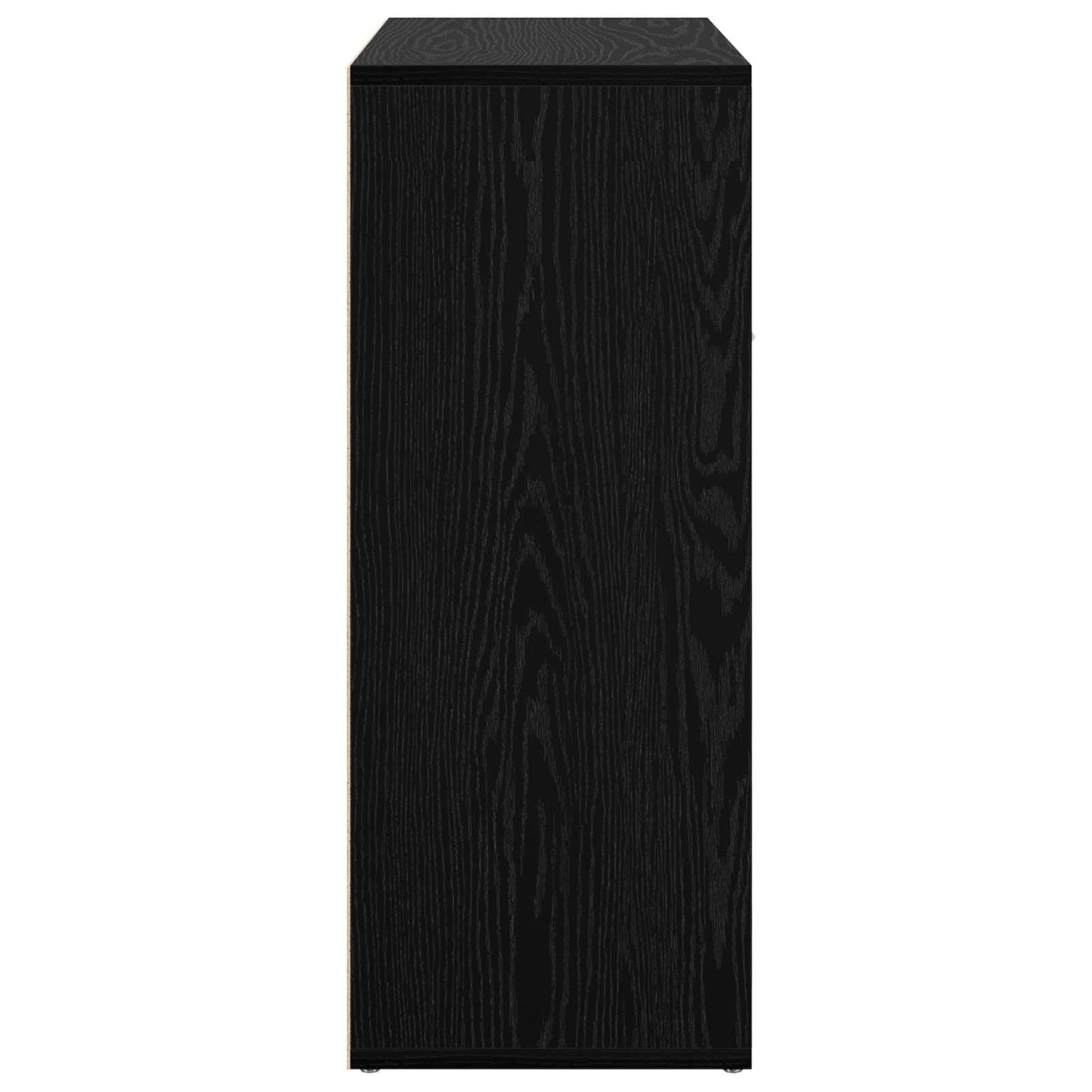 vidaXL Sideboard Schwarz Eichen-Optik 60 x 30 x 75 cm Holzwerkstoff