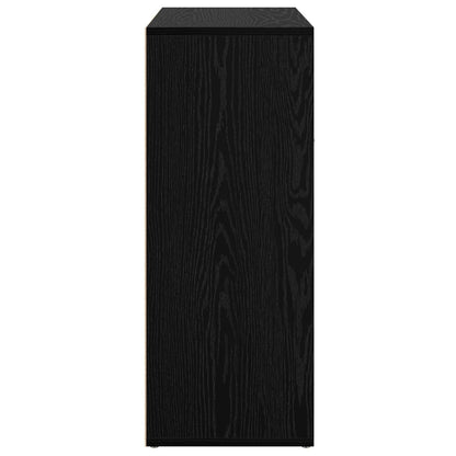vidaXL Sideboard Schwarz Eichen-Optik 60 x 30 x 75 cm Holzwerkstoff