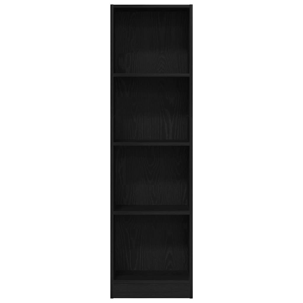 vidaXL Bücherregal Schwarz Eichen-Optik 40x24x143 cm Holzwerkstoff