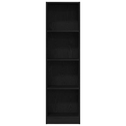 vidaXL Bücherregal Schwarz Eichen-Optik 40x24x143 cm Holzwerkstoff