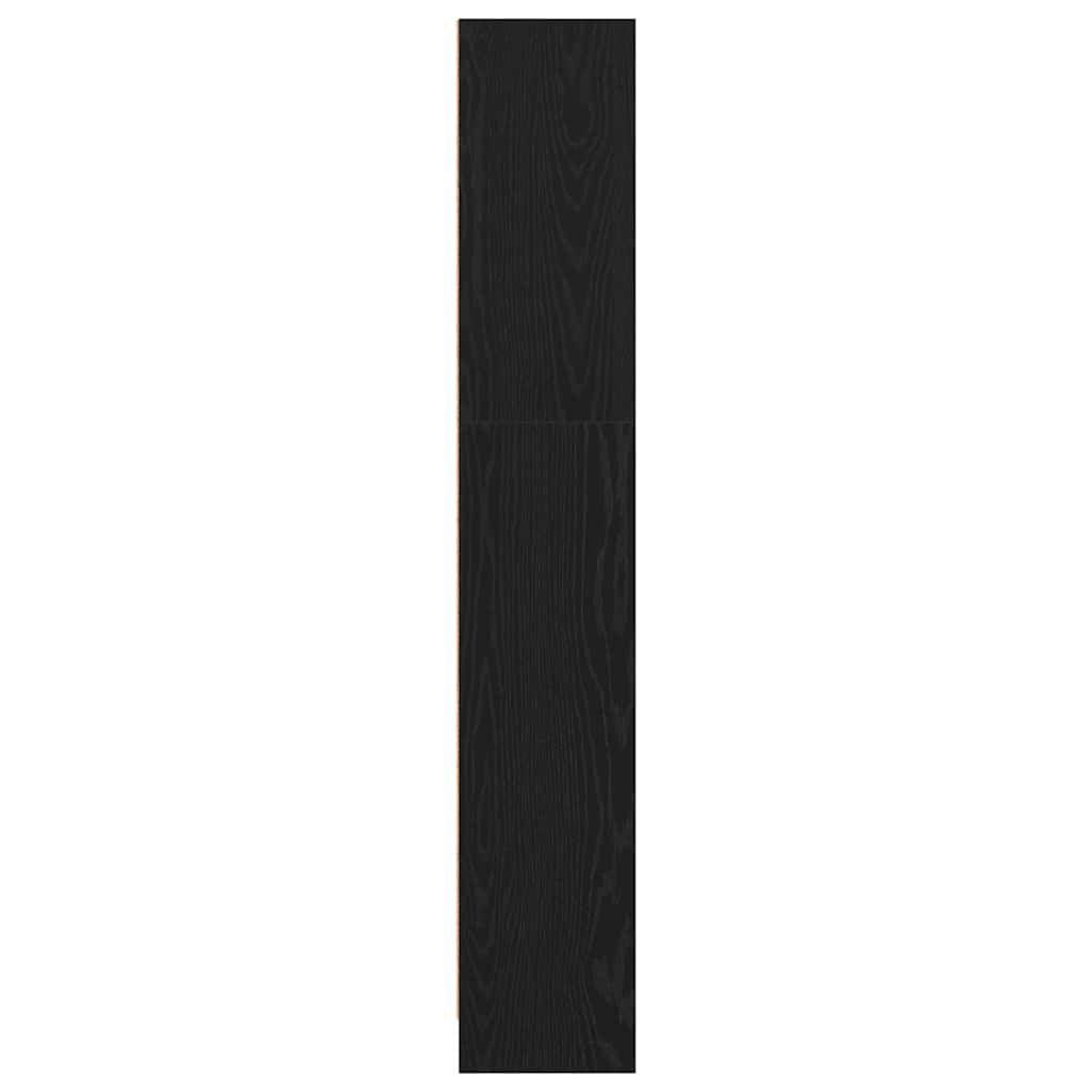 vidaXL Bücherregal Schwarz Eichen-Optik 40x24x143 cm Holzwerkstoff