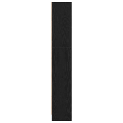 vidaXL Bücherregal Schwarz Eichen-Optik 40x24x143 cm Holzwerkstoff