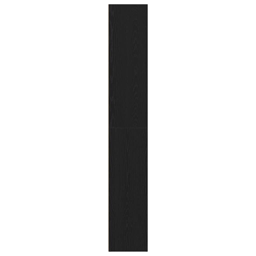 vidaXL Bücherregal Schwarz Eichen-Optik 60x30x189 cm Holzwerkstoff