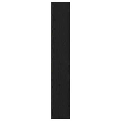 vidaXL Bücherregal Schwarz Eichen-Optik 60x30x189 cm Holzwerkstoff