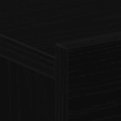 vidaXL Nachttisch Schwarz Eichen-Optik 40 x 30 x 30 cm Holzwerkstoff
