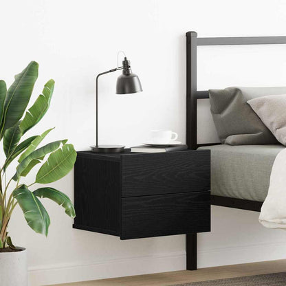 vidaXL Nachttisch Schwarz Eichen-Optik 40 x 30 x 30 cm Holzwerkstoff