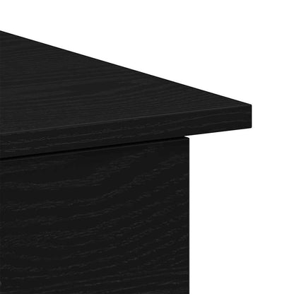 vidaXL Schreibtisch mit Speicher Schwarz Eichen-Optik 100 x 50 x 76 cm