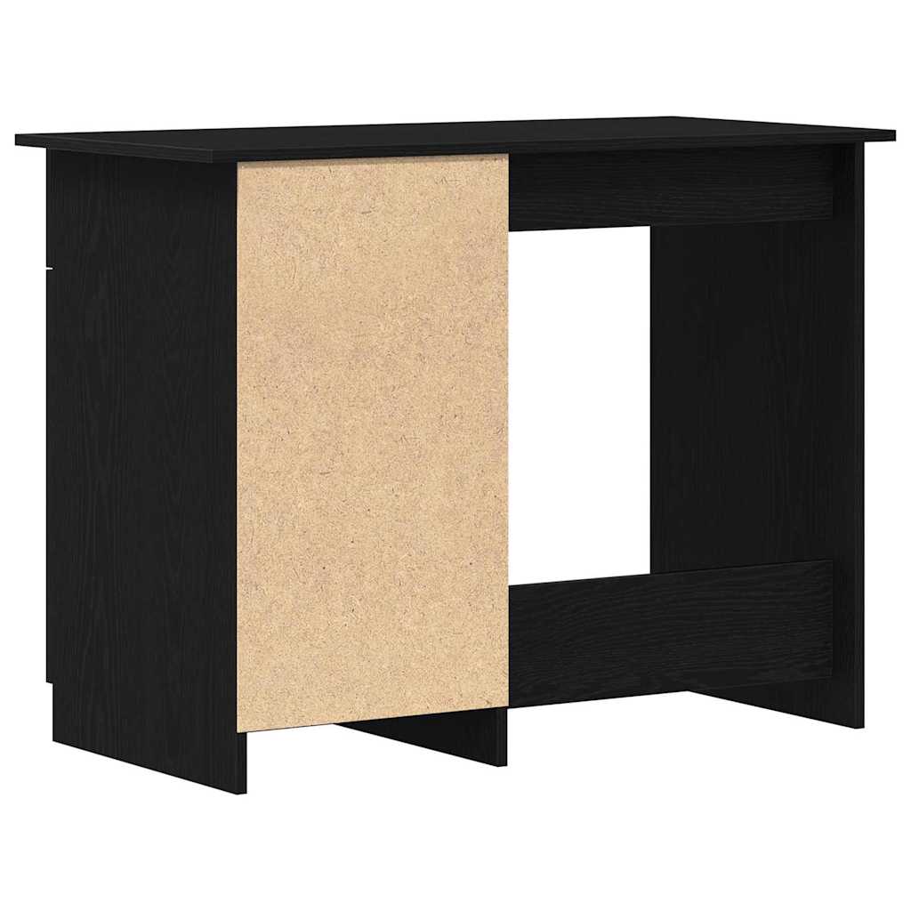 vidaXL Schreibtisch mit Speicher Schwarz Eichen-Optik 100 x 50 x 76 cm