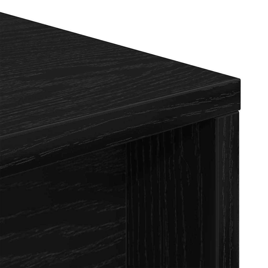 vidaXL Schreibtisch Schwarz Eichen-Optik 200 x 50 x 76 cm