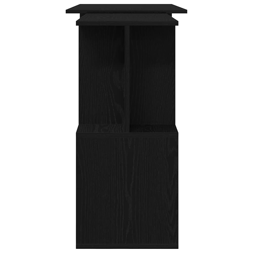 vidaXL Schreibtisch Schwarz Eichen-Optik 200 x 50 x 76 cm