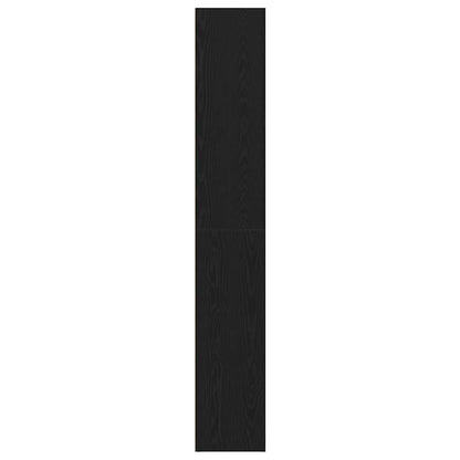 vidaXL Bücherregal Eiche Schwarz 40 x 30 x 189 cm Holzwerkstoff