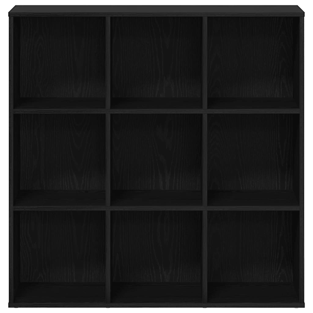 Bücherregal Eiche Schwarz 98x29x97,5 cm Holzwerkstoff