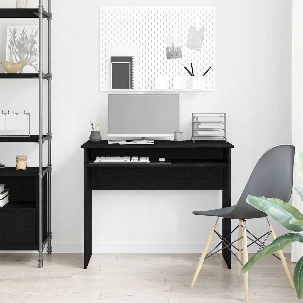 vidaXL Schreibtisch Schwarz Eichen-Optik 90x50x74 cm Holzwerkstoff