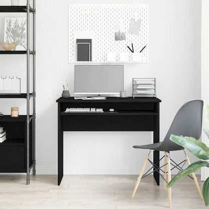 vidaXL Schreibtisch Schwarz Eichen-Optik 90x50x74 cm Holzwerkstoff