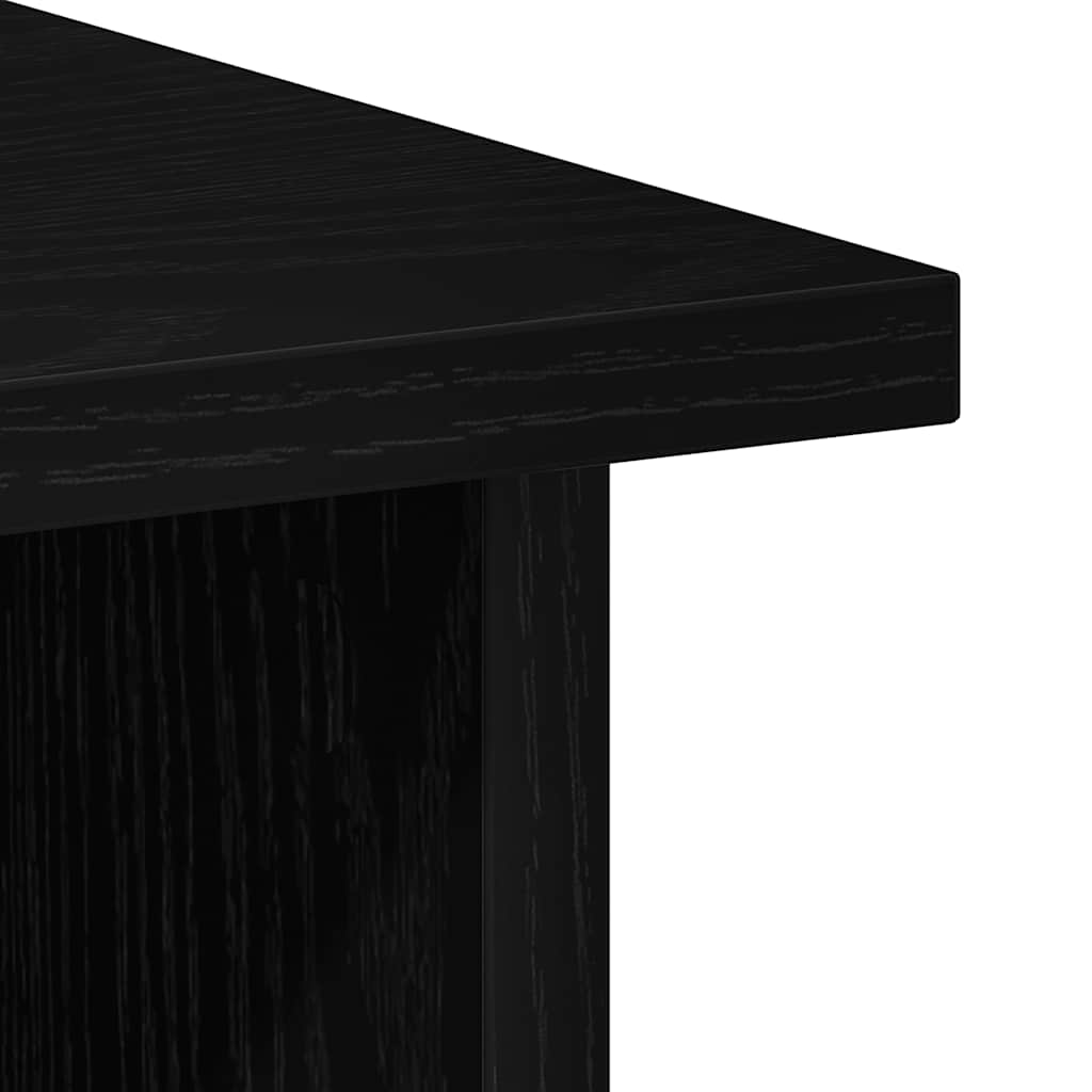 vidaXL Schreibtisch Schwarz Eichen-Optik 90x50x74 cm Holzwerkstoff