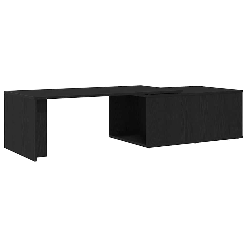 Couchtisch Schwarz Eichen-Optik 150 x 50 x 35 cm Holzwerkstoff