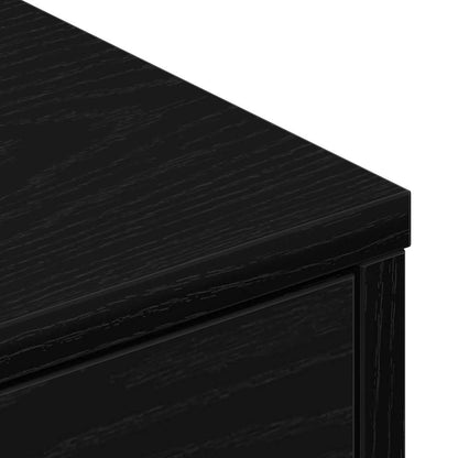 vidaXL TV-Schränk Schwarz Eichen-Optik 80 x 34 x 36 cm Holzwerkstoff