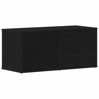 vidaXL TV-Schränk Schwarz Eichen-Optik 80 x 34 x 36 cm Holzwerkstoff