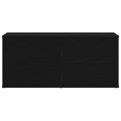vidaXL TV-Schränk Schwarz Eichen-Optik 80 x 34 x 36 cm Holzwerkstoff