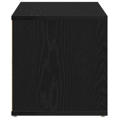 vidaXL TV-Schränk Schwarz Eichen-Optik 80 x 34 x 36 cm Holzwerkstoff