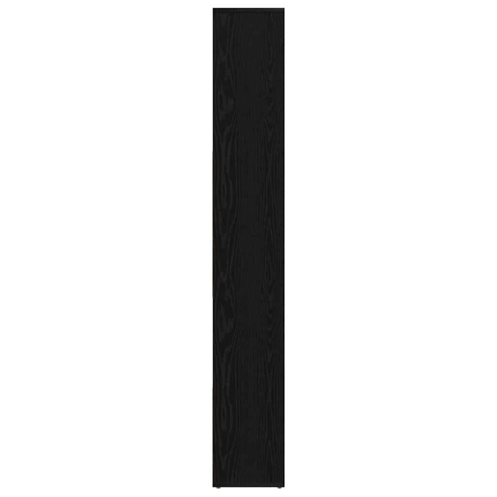 vidaXL Bücherregal Schwarz Eichen-Optik 67x24x161 cm Holzwerkstoff