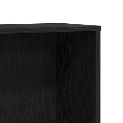 vidaXL Bücherregal Schwarz Eichen-Optik 67x24x161 cm Holzwerkstoff