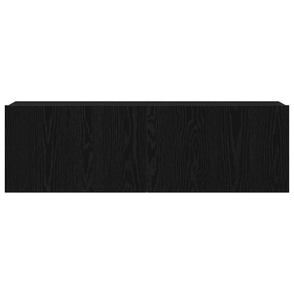 TV-Schränk Schwarz Eichen-Optik 100 x 30 x 30 cm Holzwerkstoff