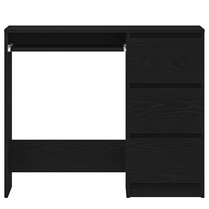 vidaXL Schreibtisch Schwarz Eichen-Optik 90x45x76 cm Holzwerkstoff